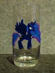 Size: 3285x4380 | Tagged: safe, alternate version, artist:malte279, imported from derpibooru, part of a set, princess luna, craft, glass engraving, glass painting