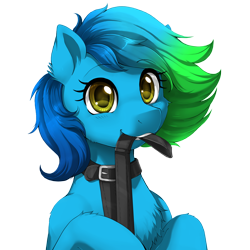 Size: 2000x2000 | Tagged: safe, artist:evomanaphy, edit, editor:v3ga, imported from twibooru, oc, oc only, oc:edge, pony, browser ponies, collar, cute, leash, microsoft, microsoft edge, ponified, simple background, solo, transparent background, unauthorized edit