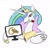 Size: 894x894 | Tagged: safe, imported from twibooru, princess celestia, alicorn, bliss, flower, image, jewelry, marriage, monitor, ring, rose, screen, wedding