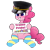 Size: 2000x2000 | Tagged: artist needed, safe, edit, editor:edits of hate, imported from twibooru, pinkie pie, pony, /mlp/, blushing, clothes, conductor hat, female, image, looking at you, mare, png, simple background, smiling, socks, solo, trains pride, transparent background, unofficial edits thread