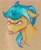 Size: 2322x2830 | Tagged: safe, artist:klarapl, imported from derpibooru, oc, oc only, oc:karoline skies, pony, ambiguous race, bust, chest fluff, female, floppy ears, freckles, high res, mare, portrait, raspberry, solo, tongue out, traditional art