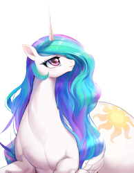 Size: 1888x2439 | Tagged: safe, artist:chigusa, edit, imported from twibooru, princess celestia, pony, image, png