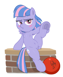 Size: 1600x1950 | Tagged: safe, artist:golly, edit, imported from ponybooru, wind sprint, pegasus, pony, buckball season, armpits, blushing, buckball, chest fluff, female, filly, foal, presenting, simple background, solo, stretching, transparent background, white background, wind sprint is unimpressed