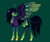 Size: 2600x2200 | Tagged: safe, artist:loryska, imported from derpibooru, oc, oc only, changepony, hybrid, pony, green background, high res, interspecies offspring, magical lesbian spawn, offspring, parent:queen chrysalis, parent:rainbow dash, parents:chrysadash, simple background, solo