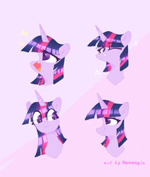 Size: 2024x2387 | Tagged: safe, artist:memengla, imported from derpibooru, twilight sparkle, alicorn, pony, high res, sidemouth, solo, twilight sparkle (alicorn)