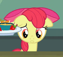 Size: 981x893 | Tagged: safe, imported from derpibooru, screencap, apple bloom, earth pony, pony, brotherhooves social, season 5, :c, cropped, female, filly, floppy ears, frown, solo
