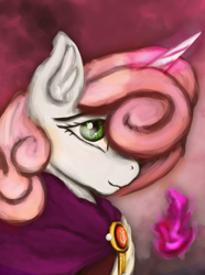 Size: 724x974 | Tagged: safe, artist:tekggd, imported from derpibooru, princess platinum, pony, equestria at war mod, bust, clothes, female, mare, portrait, solar empire, solo