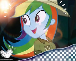 Size: 1080x866 | Tagged: safe, edit, edited screencap, editor:thelegendofmylittlepony, imported from derpibooru, screencap, rainbow dash, dance magic, equestria girls, spoiler:eqg specials, cute, dashabetes, female, open mouth, smiling, solo