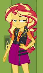 Size: 492x825 | Tagged: safe, imported from derpibooru, screencap, sunset shimmer, equestria girls, equestria girls series, forgotten friendship, cropped, female, geode of empathy, magical geodes, solo