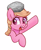 Size: 2642x3198 | Tagged: artist needed, safe, edit, imported from derpibooru, oc, oc only, oc:flat earth, earth pony, pony, hat, high res, pointing, solo, tinfoil, tinfoil hat