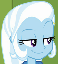 Size: 304x336 | Tagged: safe, imported from derpibooru, screencap, trixie, equestria girls, equestria girls series, forgotten friendship, cropped, female, smug, solo