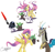 Size: 1280x1200 | Tagged: safe, artist:sketchiix3, imported from derpibooru, angel bunny, discord, fluttershy, draconequus, pegasus, pony, angry, baby yoda, clothes, cosplay, costume, cross-popping veins, crossover, cute, darth vader, discord is not amused, female, floating heart, grogu, grumpy, heart, lightsaber, male, mare, may the fourth be with you, missing cutie mark, open mouth, open smile, simple background, smiling, star wars, toy, toy sword, unamused, weapon, white background