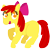 Size: 864x864 | Tagged: safe, artist:mlpsunnydaze, imported from derpibooru, apple bloom, earth pony, pony, female, filly, simple background, solo, transparent background