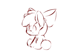 Size: 550x400 | Tagged: safe, artist:arielsbx, imported from derpibooru, apple bloom, earth pony, pony, adorabloom, animated, cute, female, filly, frame by frame, gif, no tail, perfect loop, sleepy, solo
