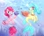 Size: 1530x1260 | Tagged: safe, artist:nedemai, imported from derpibooru, pinkie pie, princess skystar, shelldon, earth pony, pony, seapony (g4), my little pony: the movie, atg 2021, bioluminescent, blue eyes, blue mane, bubble, crepuscular rays, dorsal fin, eyelashes, female, fin wings, fins, fish tail, flower, flower in hair, freckles, glow, glowing, jewelry, looking at each other, necklace, newbie artist training grounds, ocean, open mouth, open smile, pearl necklace, seaponified, seapony pinkie pie, seashell, seaweed, smiling, species swap, swimming, tail, underwater, wings