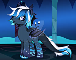 Size: 1280x1020 | Tagged: safe, artist:moonbatz, imported from derpibooru, oc, oc only, bat pony, pony, deviantart watermark, male, obtrusive watermark, solo, stallion, watermark