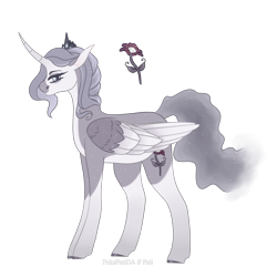 Size: 2000x2000 | Tagged: safe, artist:pokaparida, imported from derpibooru, princess luna, alicorn, pony, alternate design, female, frown, high res, looking at you, mare, simple background, solo, transparent background