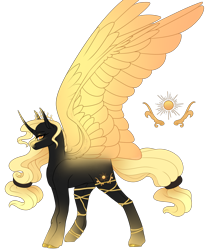 Size: 1752x2000 | Tagged: safe, artist:pokaparida, imported from derpibooru, daybreaker, alicorn, pony, alternate design, female, looking at you, mare, simple background, smiling, smiling at you, solo, transparent background