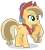 Size: 1544x1704 | Tagged: safe, artist:starshine-sentryyt, imported from derpibooru, oc, oc only, oc:caramel apple, pony, female, hat, mare, offspring, parent:applejack, parent:caramel, parents:carajack, simple background, solo, transparent background