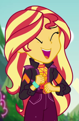 Size: 617x942 | Tagged: safe, imported from derpibooru, screencap, sunset shimmer, equestria girls, equestria girls series, sunset's backstage pass!, spoiler:eqg series (season 2), cropped, female, geode of empathy, magical geodes, solo