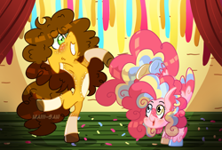 Size: 5793x3906 | Tagged: dead source, safe, artist:cherritoppu, artist:maiii-san, imported from derpibooru, cheese sandwich, pinkie pie, pegasus, pony, alternate design, armpits, cheesepie, colored wings, female, male, multicolored wings, pegasus pinkie pie, race swap, shipping, straight, wings