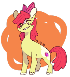 Size: 640x705 | Tagged: safe, artist:thesehorsesaregay, imported from derpibooru, apple bloom, earth pony, pony, female, filly, solo