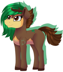 Size: 1920x2187 | Tagged: safe, artist:spokenmind93, imported from derpibooru, oc, oc only, earth pony, pony, sawsbuck, pokémon, ponymon, solo