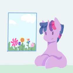 Size: 1600x1600 | Tagged: artist needed, safe, artist:wimple, imported from derpibooru, twilight sparkle, pony, unicorn, cloud, dusk shine, dusk shine gets all the mares, flower, implied applejack, implied fluttershy, implied harem, implied pinkie pie, implied rainbow dash, implied rarity, implied straight, male, rule 63, stallion