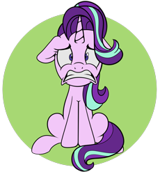 Size: 1500x1632 | Tagged: safe, artist:shadowblazearts, imported from derpibooru, starlight glimmer, pony, unicorn, female, floppy ears, gritted teeth, simple background, sitting, solo, transparent background, worried