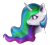 Size: 2420x2200 | Tagged: safe, artist:shadowblazearts, imported from derpibooru, princess celestia, alicorn, pony, bust, female, high res, portrait, profile, simple background, solo, transparent background