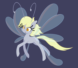 Size: 1626x1422 | Tagged: safe, artist:aquaticvibes, imported from derpibooru, derpy hooves, breezie, atg 2021, breeziefied, cute, derpabetes, female, newbie artist training grounds, open mouth, simple background, smiling, solo, species swap