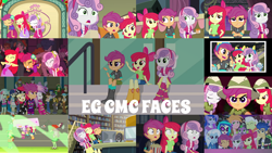 Size: 1280x721 | Tagged: safe, edit, edited screencap, editor:quoterific, imported from derpibooru, screencap, apple bloom, big macintosh, bon bon, cheerilee, curly winds, diamond tiara, dj pon-3, fido, flash sentry, granny smith, lyra heartstrings, microchips, octavia melody, princess luna, rover, scootaloo, silver spoon, some blue guy, spike, spot, sweetie belle, sweetie drops, trixie, vinyl scratch, wiz kid, dog, a photo booth story, eqg summertime shorts, equestria girls, equestria girls (movie), equestria girls series, fluttershy's butterflies, friendship games, happily ever after party, perfect day for fun, rainbow rocks, sock it to me, sock it to me: bulk biceps, the canterlot movie club, spoiler:eqg series (season 2), adorabloom, boots, clothes, crossed arms, cute, cutealoo, cutie mark crusaders, diasweetes, eyes closed, fall formal outfits, female, fluttershy's butterflies: dj pon-3, food, happily ever after party: rainbow dash, male, open mouth, popcorn, shoes, sleeveless, smiling, spike the dog, stairs, vice principal luna