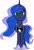 Size: 1280x1896 | Tagged: safe, imported from derpibooru, princess luna, alicorn, pony, female, frown, looking at you, mare, possessed, simple background, slit eyes, slit pupils, solo, white background