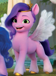 Size: 477x649 | Tagged: safe, imported from derpibooru, izzy moonbow, pipp petals, zipp storm, pegasus, pony, unicorn, adorapipp, cropped, cute, female, g5, looking at you, mare, official, offscreen character, offscreen female, open mouth, open smile, smiling, smiling at you, solo focus, trio, trio female