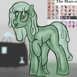 Size: 1000x1000 | Tagged: safe, artist:ahorseofcourse, oc, oc only, goo, goo pony, original species, cute, solo