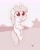 Size: 2385x3000 | Tagged: safe, artist:heretichesh, imported from derpibooru, dinky hooves, pony, unicorn, female, filly, grin, high res, levitation, magic, monochrome, redscale, self-levitation, smiling, solo focus, telekinesis