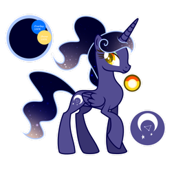 Size: 1920x1920 | Tagged: safe, artist:stardustshadowsentry, imported from derpibooru, princess luna, alicorn, pony, alternate design, female, looking at you, mare, simple background, smiling, smiling at you, solo, transparent background