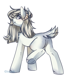Size: 900x1043 | Tagged: safe, artist:mediasmile666, imported from derpibooru, oc, oc only, pony, butt, horn, looking at you, looking back, looking back at you, plot, rear view, simple background, solo, transparent background, underhoof