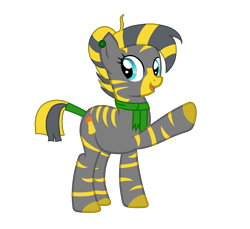 Size: 1801x1648 | Tagged: safe, artist:ngthanhphong, imported from derpibooru, oc, oc:zamaure, zebra, clothes, female, mare, scarf