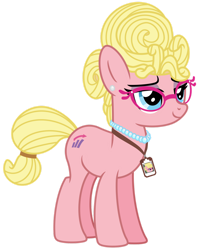 Size: 1024x1294 | Tagged: safe, artist:emeraldblast63, imported from derpibooru, phyllis, earth pony, pony, adoraphyllis, cute, female, g4, g5, g5 to g4, generation leap, mare, phyllis (g5), phyllis cloverleaf, simple background, solo, transparent background