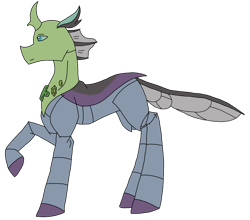 Size: 3321x2927 | Tagged: safe, artist:agdapl, imported from derpibooru, changedling, changeling, armor, changedlingified, crossover, high res, male, medic, raised hoof, simple background, solo, species swap, team fortress 2, transparent background