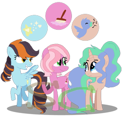 Size: 809x763 | Tagged: safe, artist:somecoconut, imported from derpibooru, oc, oc only, oc:soft spoken, oc:stained fabric, oc:star symphony, earth pony, pegasus, pony, unicorn, base used, earth pony oc, eyelashes, female, filly, grin, horn, looking back, magical lesbian spawn, mare, offspring, parent:coloratura, parent:octavia melody, parent:songbird serenade, parent:suri polomare, parent:svengallop, parent:vinyl scratch, parents:scratchtavia, parents:surigallop, pegasus oc, simple background, smiling, transparent background, unicorn oc, wings