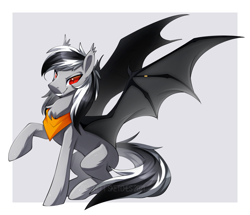 Size: 1000x858 | Tagged: safe, artist:scarlet-spectrum, artist:scarlett-sketches, imported from derpibooru, oc, oc only, oc:stormdancer, bat pony, pony, bat pony oc, bat wings, male, slim, solo, stallion, wings