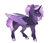 Size: 3020x2601 | Tagged: safe, artist:venommocity, imported from derpibooru, oc, oc only, oc:cassiopeia, alicorn, pony, alicorn oc, cloven hooves, high res, horn, magical lesbian spawn, offspring, parent:tempest shadow, parent:twilight sparkle, solo, wings