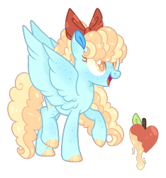 Size: 1262x1349 | Tagged: safe, artist:lilywolfpie, artist:lilywolfpie-yt, imported from derpibooru, oc, oc only, pegasus, pony, female, magical lesbian spawn, mare, offspring, parent:pear butter, parent:songbird serenade, simple background, solo, transparent background