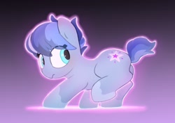 Size: 2048x1446 | Tagged: safe, artist:mochi_nation, imported from derpibooru, oc, oc only, oc:galaxy, earth pony, pony, female, gradient background, solo