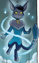 Size: 407x653 | Tagged: safe, artist:tonyfleecs, idw, imported from derpibooru, shadow (g4), abyssinian, anthro, cat, spoiler:comic, spoiler:comic97, season 10, shadow (cat), solo