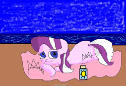 Size: 1734x1184 | Tagged: safe, imported from derpibooru, diamond tiara, earth pony, pony, 1000 hours in ms paint, beach, relaxing