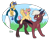 Size: 2551x2048 | Tagged: safe, artist:moccabliss, imported from derpibooru, oc, oc only, oc:aztec, oc:starjax, oc:summer sunrise, alicorn, draconequus, pony, colt, curved horn, female, filly, high res, horn, leonine tail, male, offspring, parent:cosmos, parent:discord, parent:sunburst, parent:twilight sparkle, parents:coscord, parents:twiburst, ponu