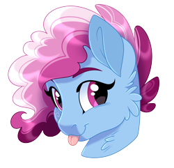 Size: 3155x3046 | Tagged: safe, artist:gigason, imported from derpibooru, oc, oc only, pony, bust, female, high res, mare, portrait, simple background, solo, tongue out, transparent background